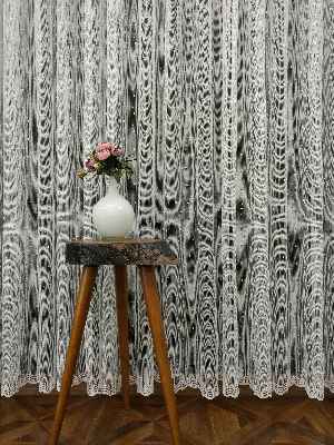 Örme Tül- Ekru Lila Marka