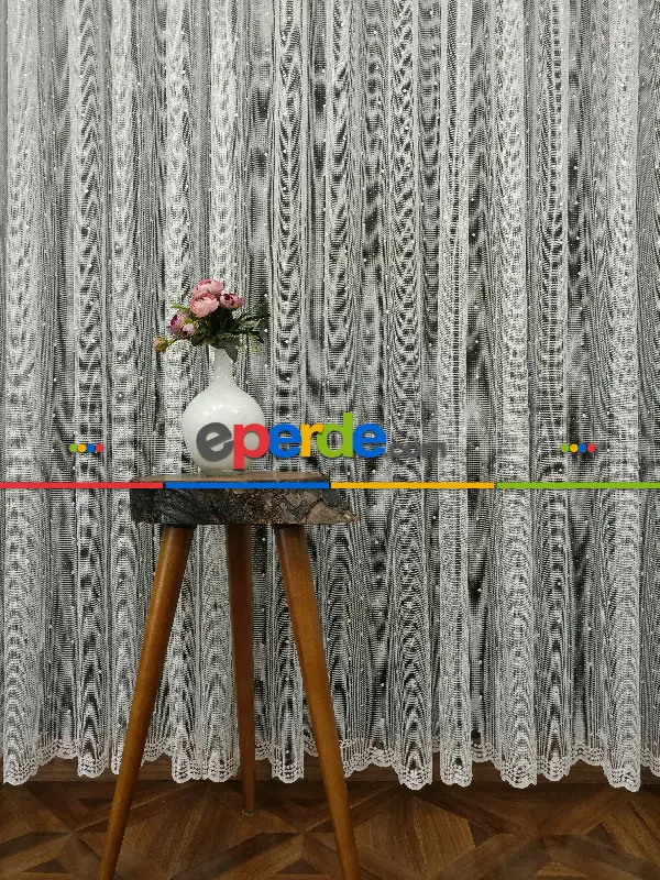 Genç Odası - Örme Tül- Ekru Lila Marka