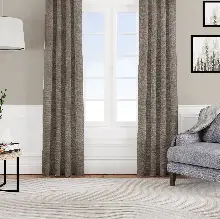 Oturma Odası - Kadife Dokulu Fon Perde Pilesiz Tek Kanat Açık Kahve