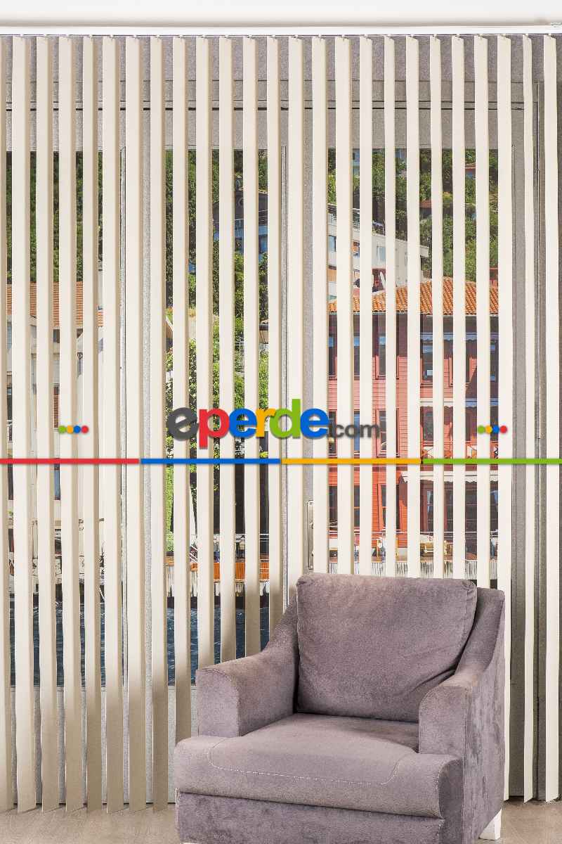 Fırsat !!!!pvc Dikey Perde 1. Kalite-- Krem