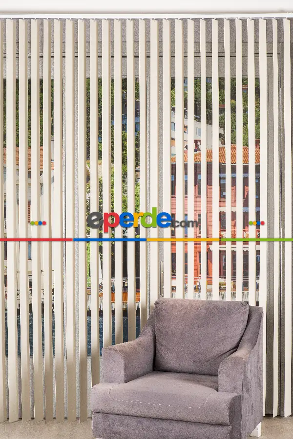 Fırsat !!!!pvc Dikey Perde 1. Kalite-- Krem