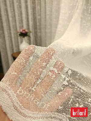 Brillant Kdk Örme Dantel Tül Perde- Ekru