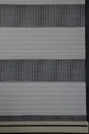 Halim Perdesan Gp-01 Beyaz Renk Etekli Veya Eteksiz Geniş Pliseli Zebra Stor Perde