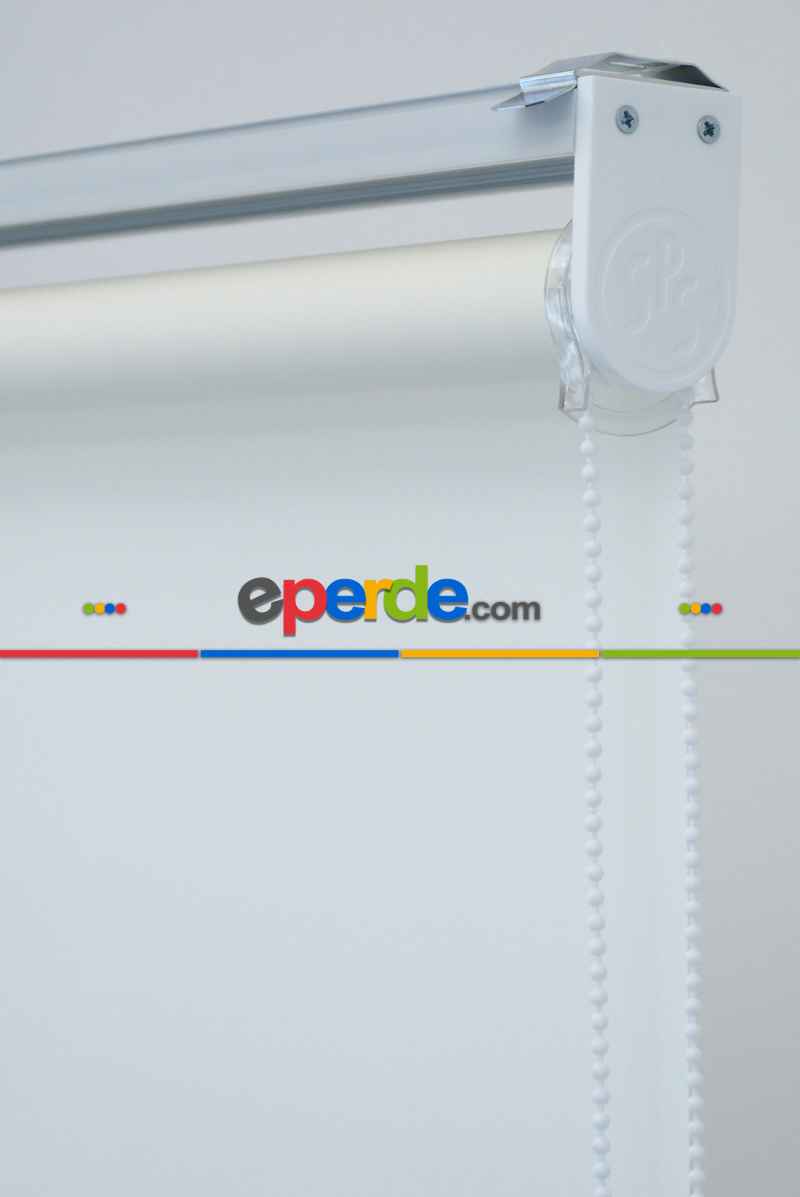 Düz Mat Stor Perde Ekru - Yıkanabilir Stor- Ekru