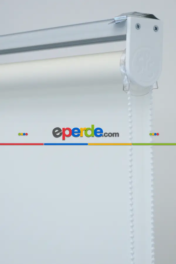 Oturma Odası Stor Perde - Düz Stor Perde Pvc Mat Ekru - Yıkanabilir Stor- Ekru