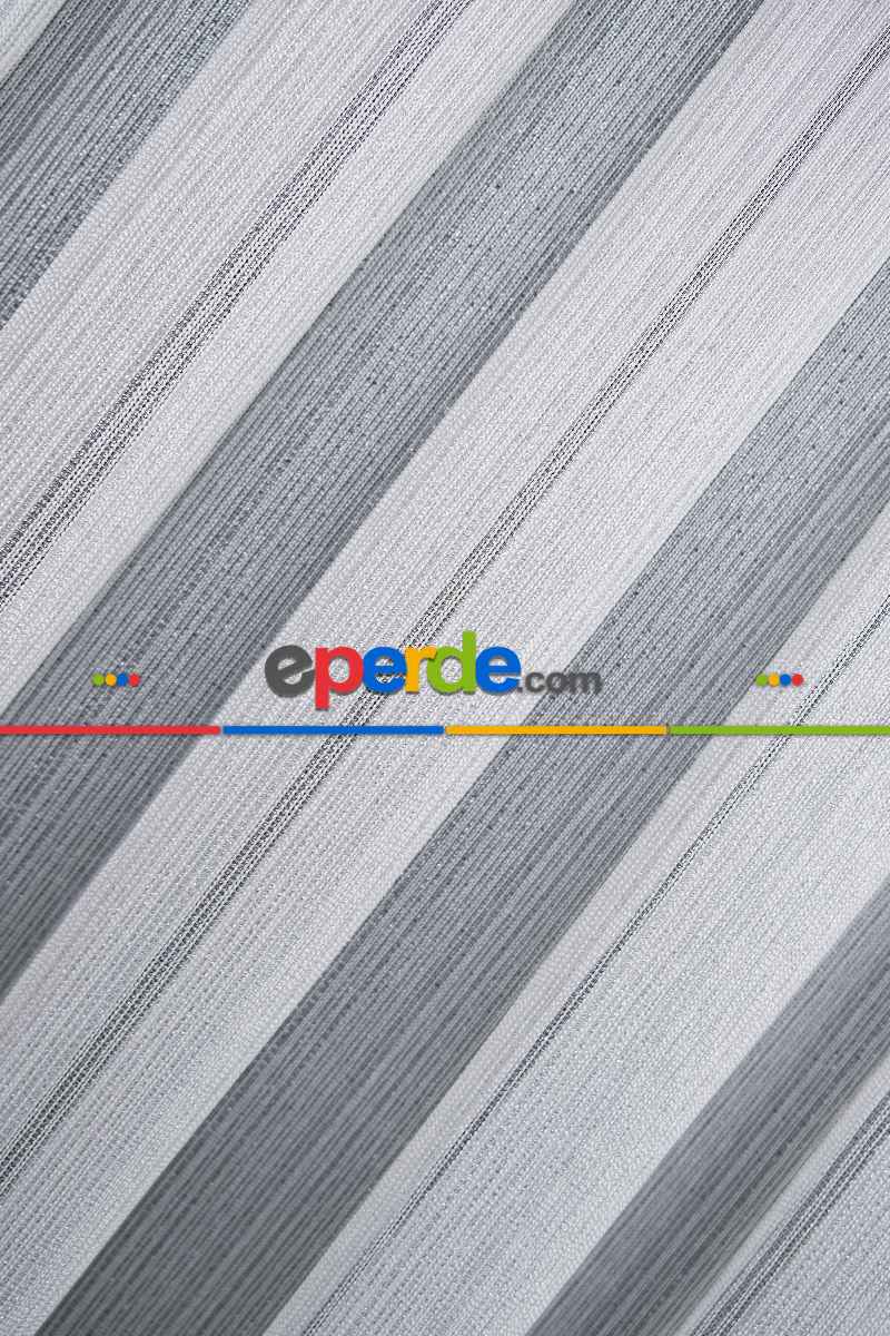 Çizgi Gümüş Simli Çelik Sim Çizgili Pırıltılı Işıltılı Tül Tasarım Perde