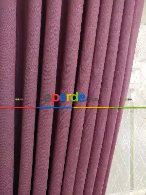 Gül Kurusu - Düz Fon Perde ( Dökümlü Fon Perde)- Gül Kurusu