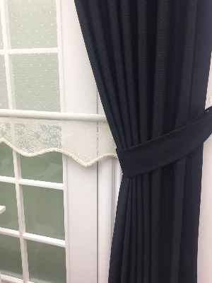 Düz Fon Perde - Siyah- Siyah