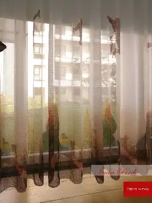 Örümcek Adam Desenli Tül Perde - Erkek Çocuk Odası Perdesi- Siyah-Kırmızı