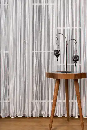 Salon Tül - Kıvrımlı Zincir Tül Perde