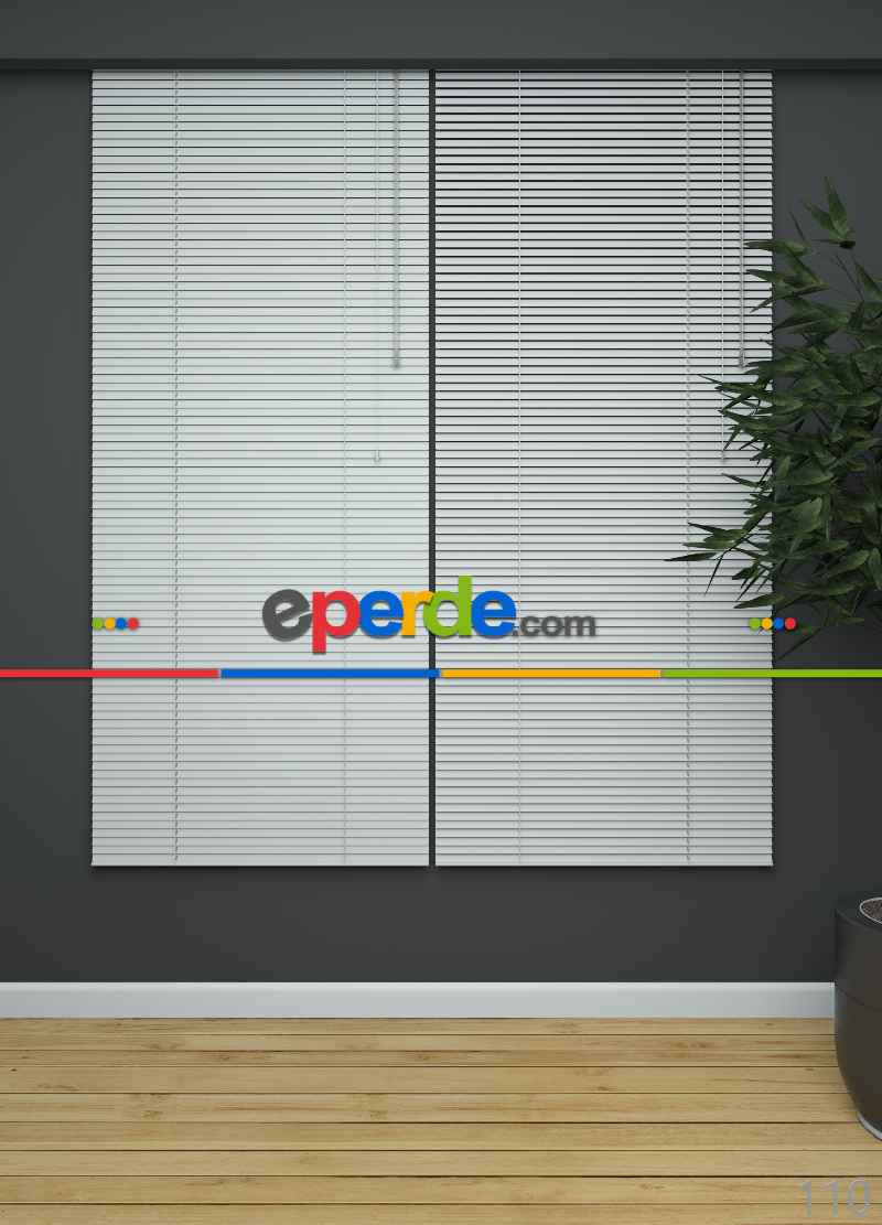 Beyaz - Alüminyum Jaluzi Perde - 25mm Kalınlığında