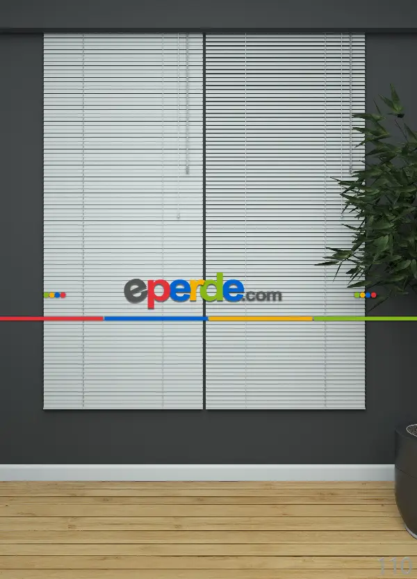 Beyaz - Alüminyum Jaluzi Perde - 25mm Kalınlığında