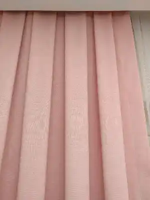 Açık Pudra Fon Perde- Pudra