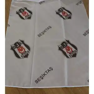 Taç Lisanslı Beşiktaş Tül Pilesiz Düz Dikiş 200cm X 200cm 
