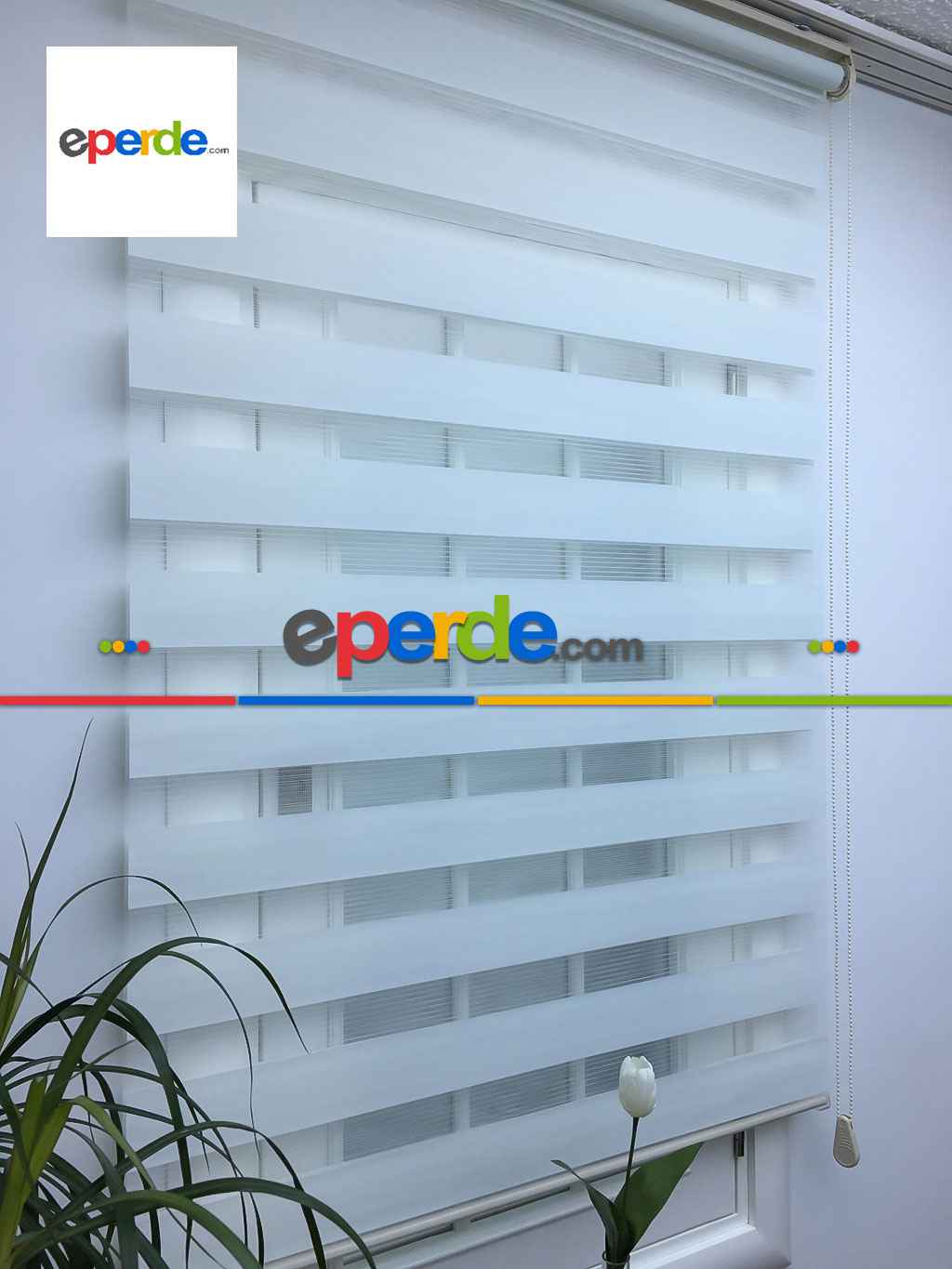 Mutfak - Rakipsiz Fiyat Son İndirim!!! @ Indirimli !!! Beyaz Düz Zebra Perde- Beyaz