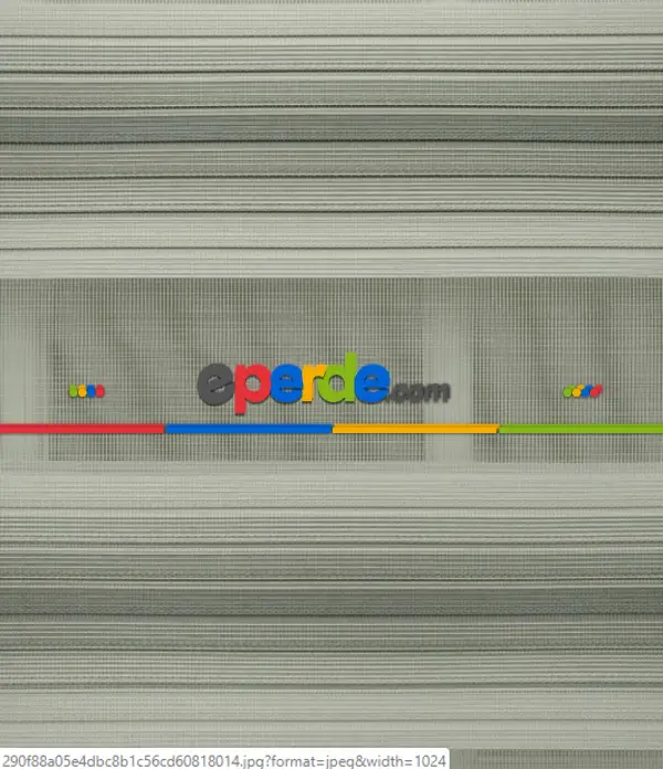 Salon - Beyaz Gri Geniş Pilise Zebra Perde- Gri-füme-antrasit-beyaz- Çok Renkli 2