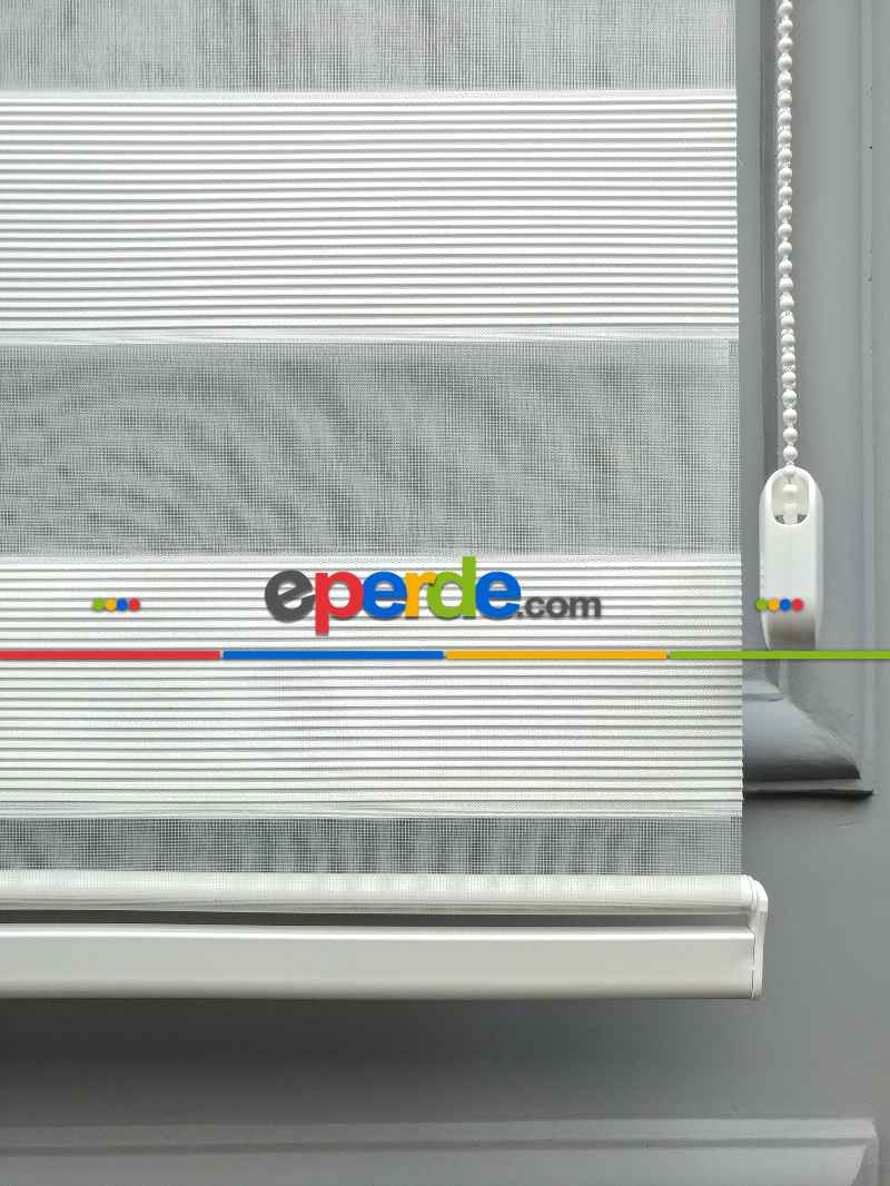 Mutfak - 2021 Sezonu - Zebra Perde - Micro Plise (pileli) Zebra Perde- Krem