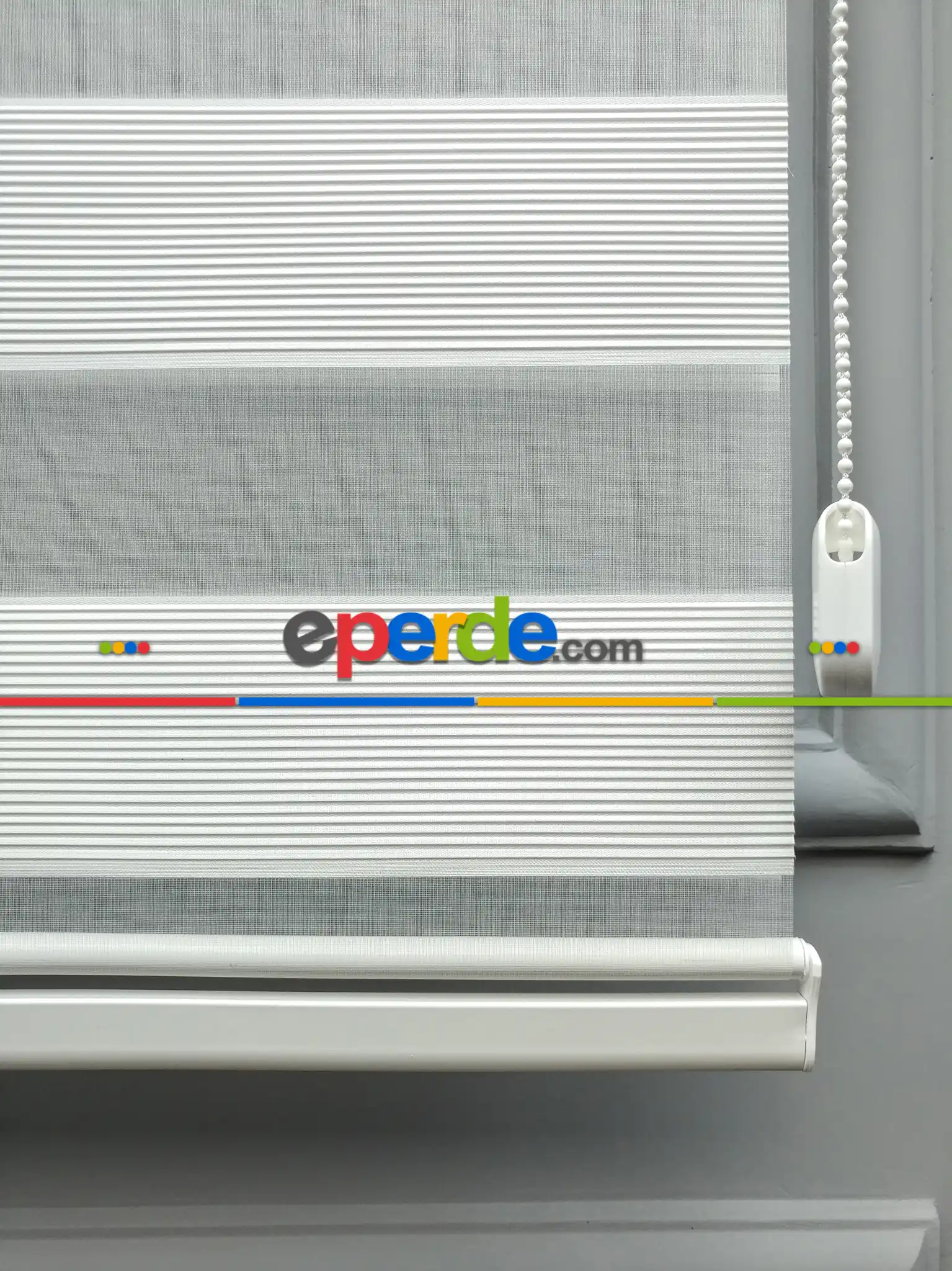 2025 Sezonu - Zebra Perde - Micro Plise (pileli) Zebra Perde- Krem