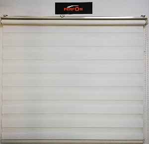 Ekonomik Bambu Zebra Perde- Beyaz-bej