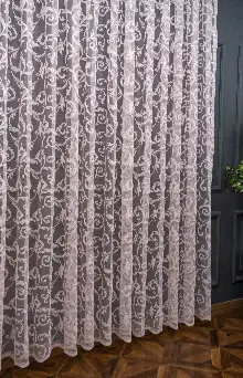 Sarmaşık Şal Desen Pudra Renk Desen Tasarım Tül