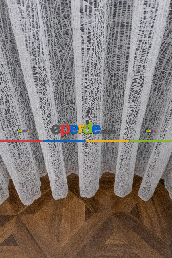 Oturma Odası - Cam Kırık Desen Tül Yeni Tasarım Tül Moda Tül