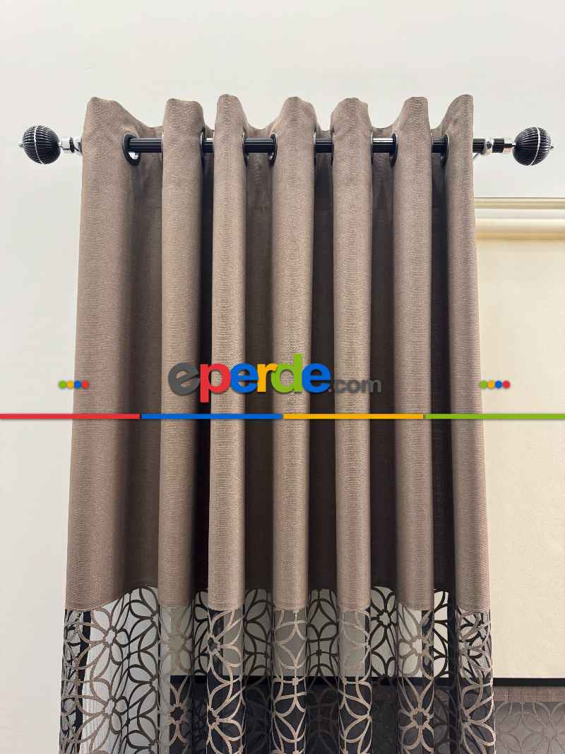 Siyah Metal Rustik Perdelik