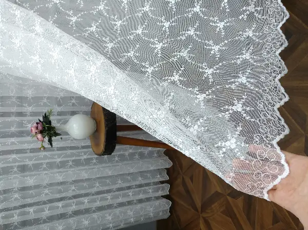 Kampanyalı Brode İşlemeli Tüller Stoklar İle Sınırlı- Ekru