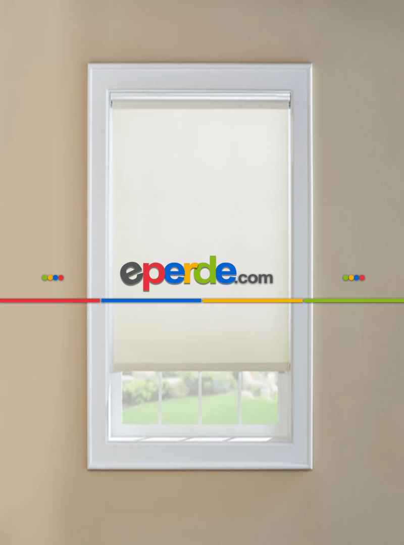 Brillant Krem Stor Perde- Krem