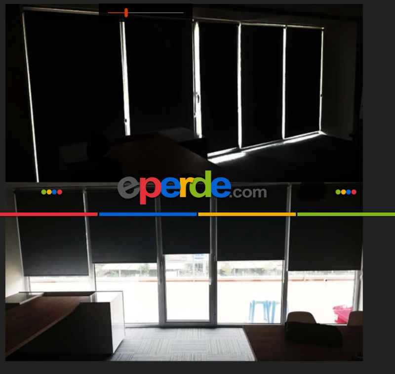 Brillant Karartma Stor Perde- Beyaz