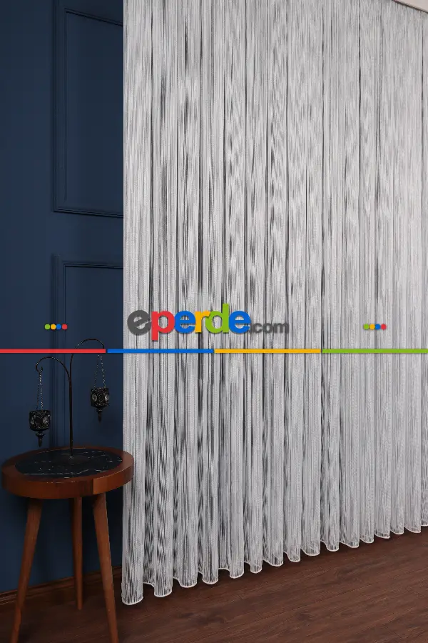 Taraklı Düz Tül Perde Ütü Istemez