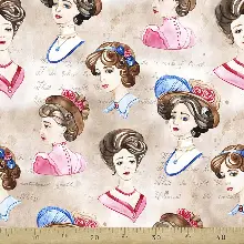 Mutfak Perdesi Kanat Fon Perde Nostalji Desenli- Mavi