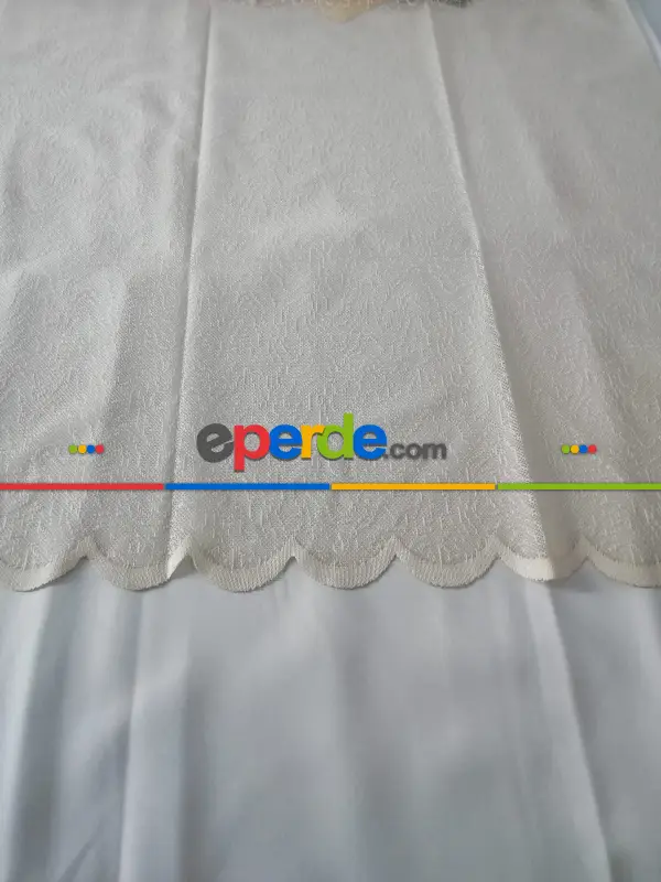 Focus Etek Brode Fransız Örme Tül Perde