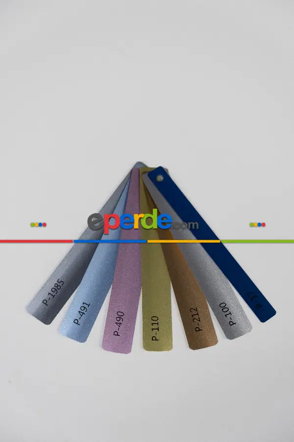 Mutfak - Oda Perde - 50mm Metal Jaluzi Perde, Polywood, Ahşap Görünümlü, Alev Almaz, Antrasit, Siyah Ve Ahşap Tonlarında