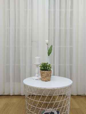 Ekru Kreep Düz Tül Perde Yeni Nesil Trend Tül