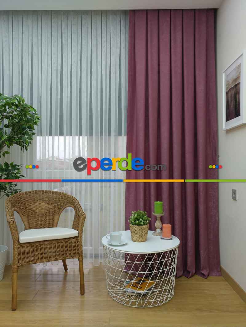 Soft Gülkurusu Fon Perde (180)- Gül Kurusu