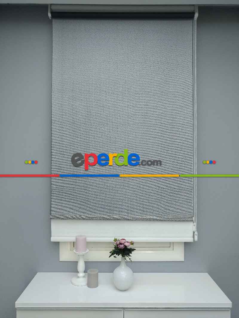 Mutfak - Çiftli Sistem Dantel Stor- Siyah