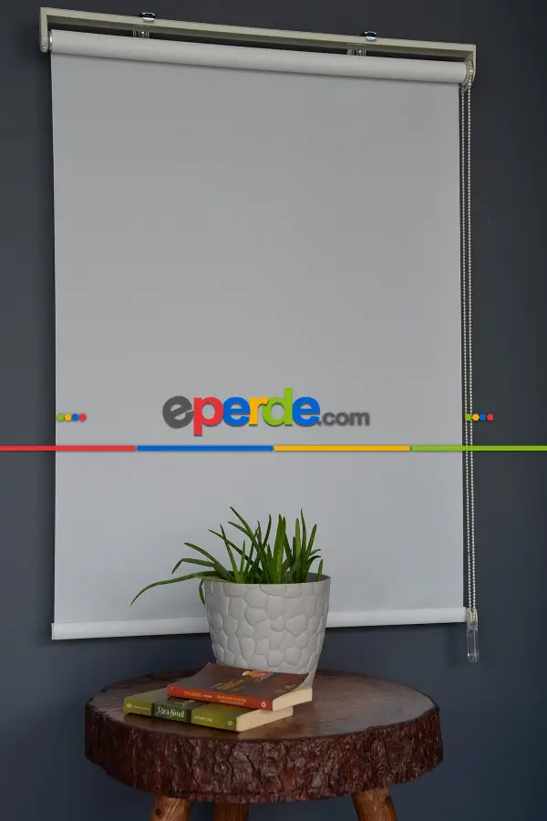 Halim Perdesan Yp-90 Ekru Renk Simli - Yaldızlı Polyester Stor Perde