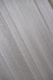 Yatak Odası - Çizgili Düz Tül Perde - Altın Simli Tül - Ütü İstemez