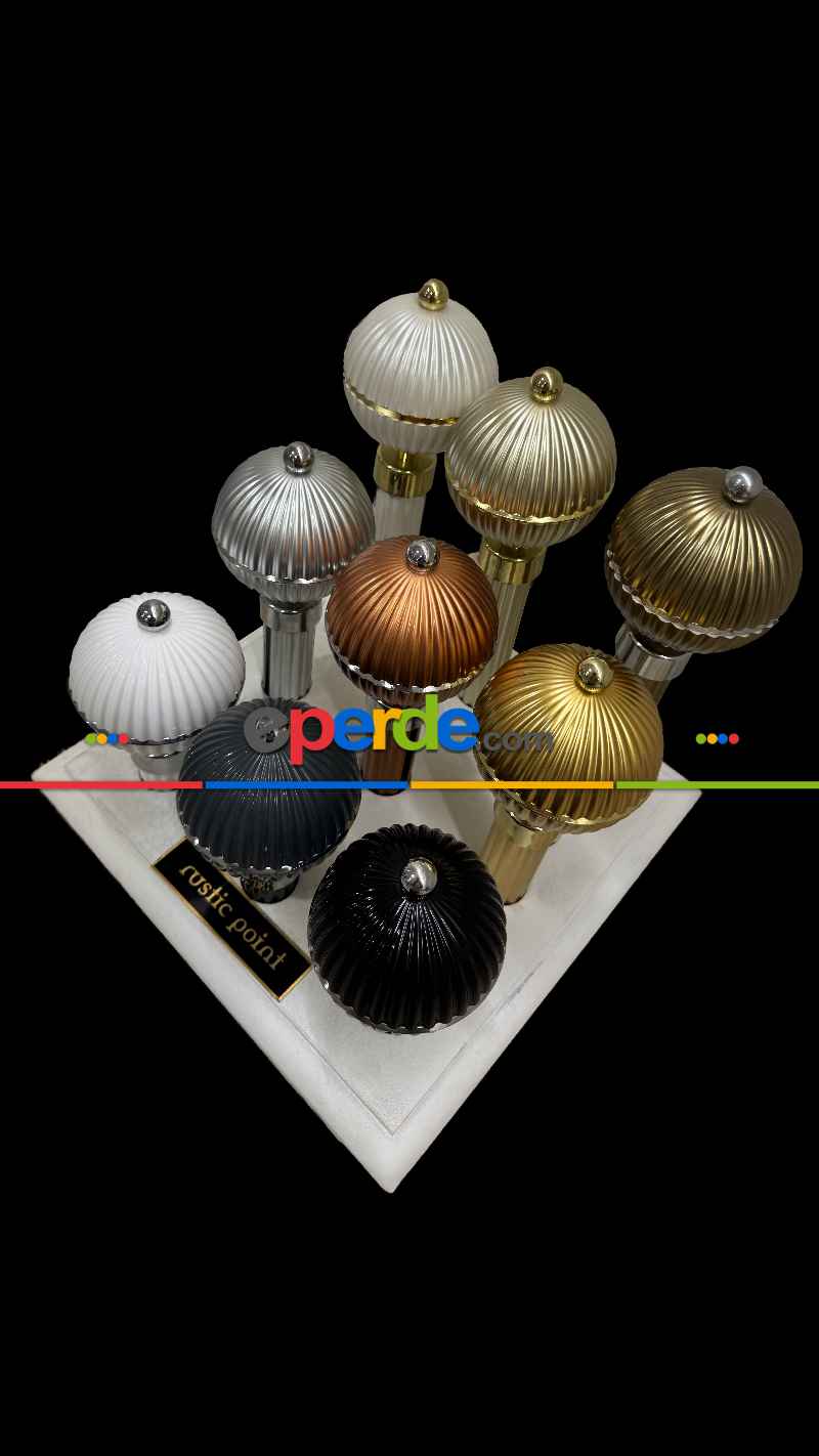 Açık Altın Gold Metal Rustik Perdelik