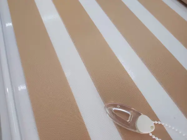 Brillant Açık Kahve Zebra Perde- Sütlü Kahve