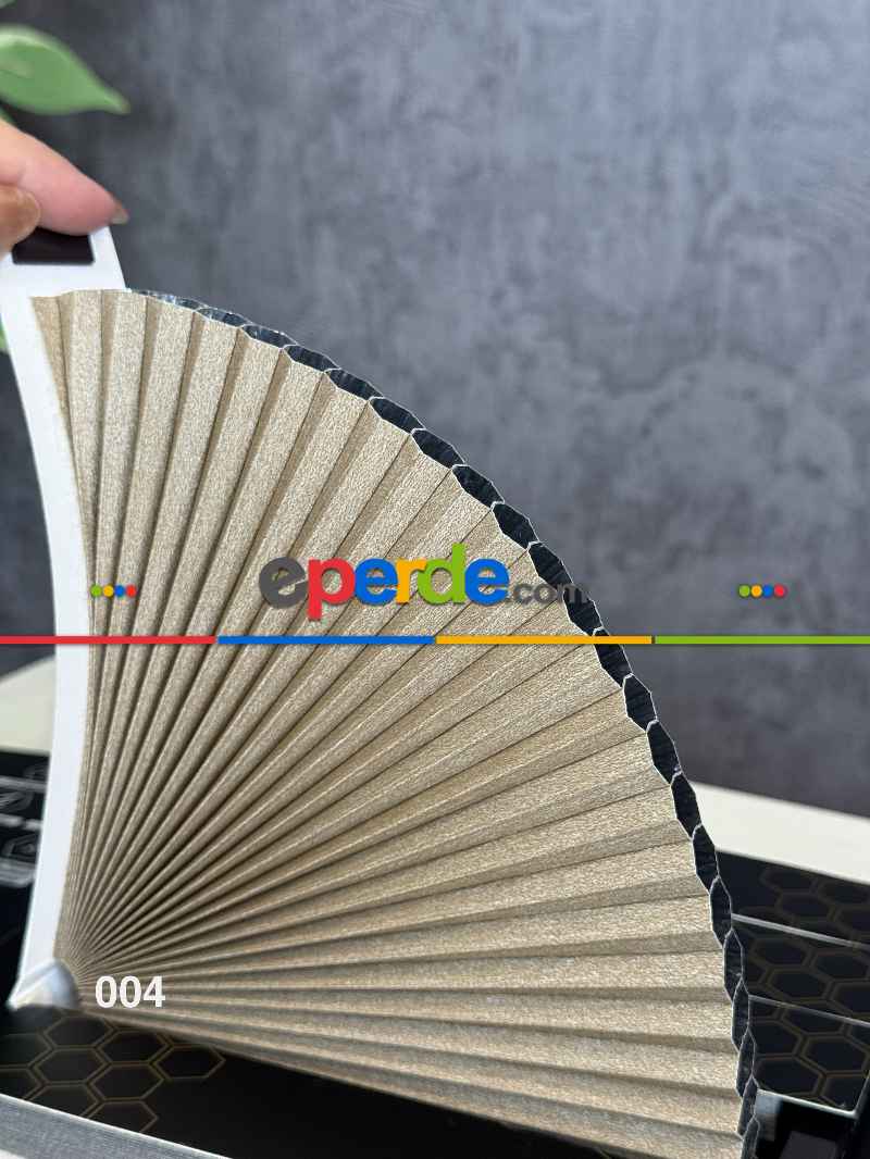 5 Renk Honeycomb Plise Perde, Kolay Montaj Sistemli, Cam Balkon Ve Pimapen İçin