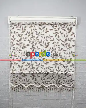 Çiftli Sistem Kahve Yaprak Desen- Acı Kahve