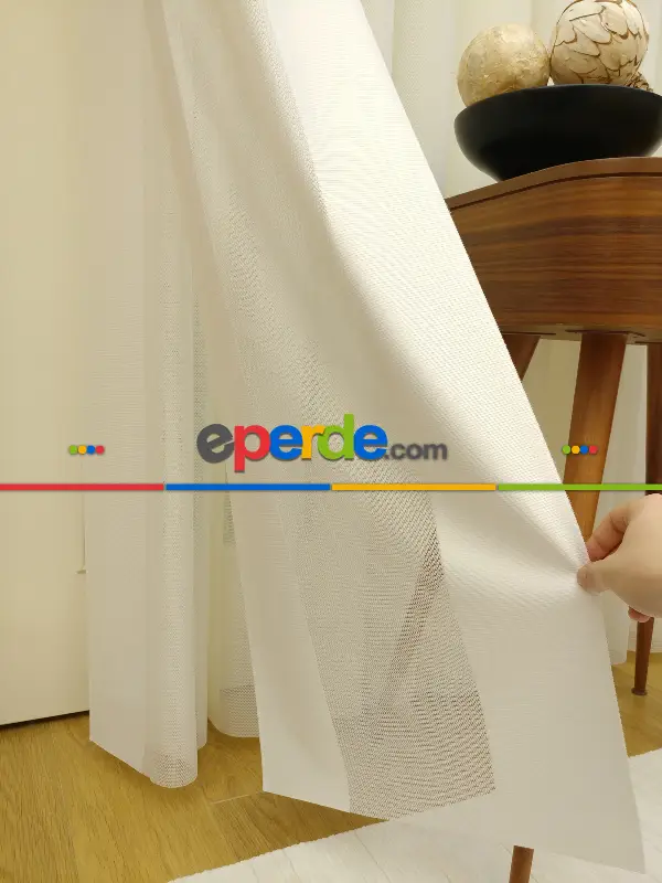 Tül Dikey Zebra Perde, 20 Renk- Kahverengi-Krem-Hardal Sarısı