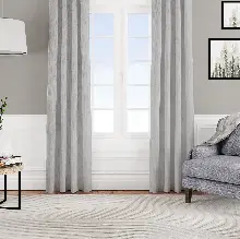 Kadife Dokulu Fon Perde Pilesiz Tek Kanat Açık Gri