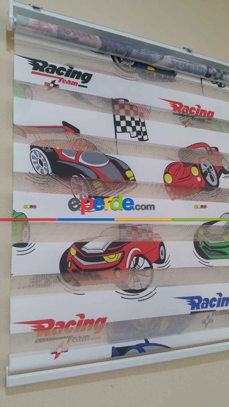Çocuk Odası - Racing Zebra Perde