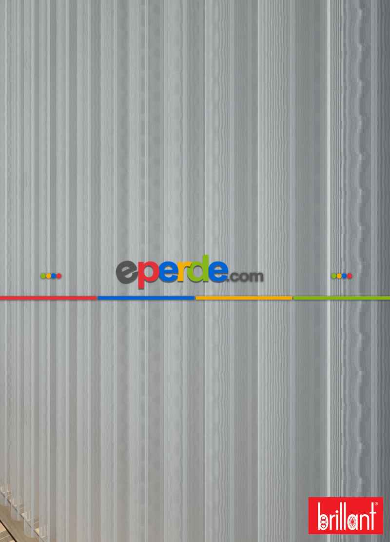 Brillant Akıllı Tül Perde Açık Gri Renkli Tül Dikey Zebra Perde Düz 1. Kalite