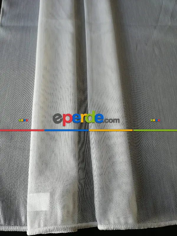 Oturma Odası - Bambu Düz Esneme Yapmaz Tül - Ekru