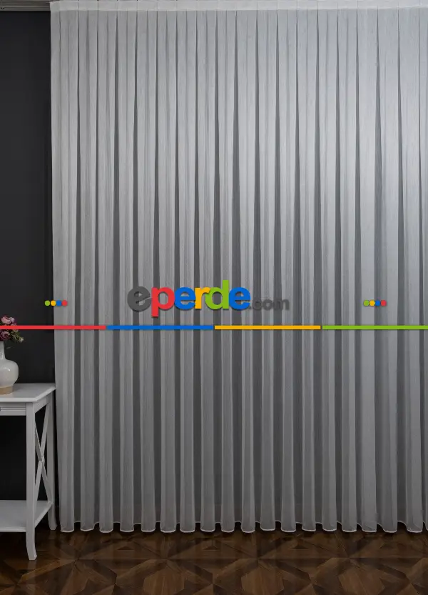 Ekru Kar Tül Ütü İstemeyen Fantazi Tül - İtinalı Dikiş Garantisi - Kurşunlu Tül