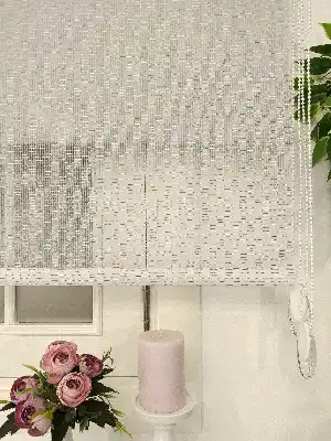 Çiftli Sistem Tül Stor Beyaz Gri Boğma Tül- Gri-füme-antrasit-beyaz