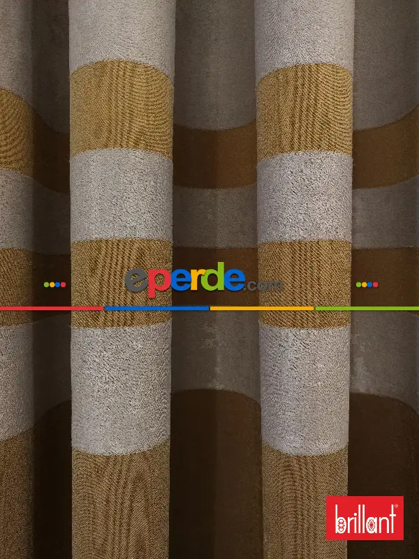 Brillant Süet Pano Fon Perde 180cm Yeni Sezon- Açık Camel